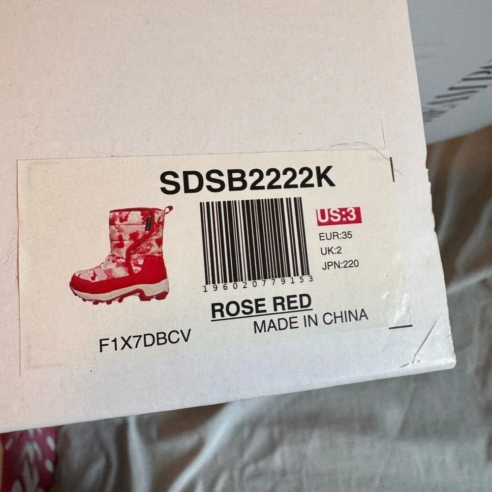 Pink Camouflage Winter Boots